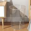 Lixeira Transparente Grande Plástico Doméstico Classificação Vaso Sanitário Banheiro Sala de Estar Acessível Luxo Quarto Casa Necessidades Diárias