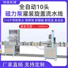 Línea de Montaje de Llenado y Tapado Automático Completo con Bomba Magnética de 10 Cabezales Máquina Dispensadora de Tinta Neta Mancha de Aceite Cosméticos Perfume de Burbujas