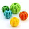 Brinquedo para Cães Bola de Vazamento de Comida, Bola para Dentição, Brinquedo Educacional e para Alívio do Tédio para Vazamento de Comida de Animais de Estimação, Bola de Melancia para Dentição e Limpeza dos Dentes