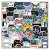 50 nuevas pegatinas de grafiti para gamepad transfronterizo, impermeables, extraíbles, para portátil, monopatín, equipaje, motocicleta.