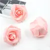 Atacado 6cm cabeça de flor rosa de espuma de simulação DIY casamento flores para segurar pela noiva flores de casamento acessórios para caixa de doces