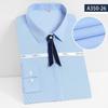 Camisa de Manga Larga de Fibra de Bambú para Mujer Camisa Casual de Negocios Elástica Color Sólido Logo Bordado Ropa de Negocios
