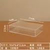 Caja de Almacenamiento Rectangular de Plástico Transparente con Tapa, Exhibidor Acrílico para Tarjetas de Modelo, Caja de Empaque para Regalo para Acuarios