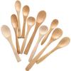 Cuchara de bambú sin barnizar cuchara de madera pequeña mango largo cuchara para miel cuchara para mermelada cuchara para café cuchara para postre letras personalizadas
