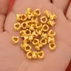 Accesorios Chapados en Oro que Conservan el Color Joyería DIY Oro Antiguo Cuentas Espaciadoras de Encaje de Cuatro Caras Hilo para Pulseras Materiales para Abalorios
