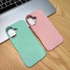 Funda Biodegradable para Teléfono Móvil Apple 16 Naranja Trigo Palo Adecuada para Ip15Promax. Cubierta Protectora Engrosada con Airbag