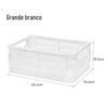 Caixa de Armazenamento Plástica Grande Dobrável para Organização de Mesa de Estudante, Fita Adesiva, Material de Papelaria, Cesta Dobrável, Fabricante de Cesta de Armazenamento