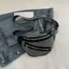 Bolso Bolso de Mujer 2024 Nuevo Bolso de Cintura con Pedrería Simple Combinable Bolso de Hombro Banda Ancha Cruzado Bolso de Mujer Bolso de Cintura