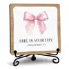 Letrero de Madera Inspirador de Amazon con Estante de Almacenamiento de Apoyo Tablero de Madera Regalo de Recompensa para Oficina en Casa Decoración de Escritorio
