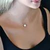 WMSSN051 Collar corto de aleación de perlas para mujer, estilo europeo y americano, con colgante para la clavícula, para AliExpress y eBay