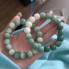 Pulsera de Semillas de Bodhi de Jade Blanco, Pulsera de Semillas de Bodhi para Mujer, Cuentas de Oración Budistas, Joyería de Mano para Hombre