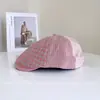Gorra de béisbol retro de estilo japonés a cuadros, nueva para el otoño de 2025, versátil para mujer, sombrero para el sol para protección solar al aire libre