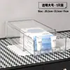 Caja de Almacenamiento tipo Cajón para Mascarillas Faciales Escritorio Acrílico Estante de Almacenamiento para Productos de Cuidado de la Piel Transparente Gran Capacidad Almacenamiento de Cosméticos
