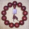 Venta al por mayor de fábrica Zambia sándalo rojo sangre African sándalo rojo lobulado pulsera 108