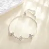 Explosiones de TikTok Pulsera de Flor de Circonita Pulsera de Celebridad de Internet Femenina Diseño Minimalista Coreano Pulsera Personalizada Fábrica de Joyería