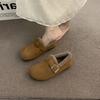 Zapatos Birkenstock Estilo Noche Little Doudou para Usar Afuera, Zapatos de Algodón, Calentadores de Una Pierna para Mujer con Suelas Gruesas y Terciopelo por Dentro para Aumentar la Altura, Estilo Noche Feo y Lindo