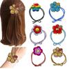 Estilo Coreano Simple Cabeza de Flor de Cinco Pétalos Anillo para el Cabello Cuerda para el Cabello Cuerda para el Cabello AliExpress Anillo para el Cabello con Nudo Multicolor Tendones de Goma Pequeños