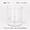 Material Floral Balde de Flores Transparente Recipiente para Conservação de Flores Naturais Balde de Água Atacado Estilo Europeu Simples Balde de Flores para Despertar em Acrílico
