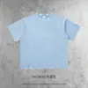 Ilha Cai Xiang Roupa Masculina Primavera/Verão 260g Algodão Puro Lavado Camiseta Marca Tendência Vintage Jovem Camiseta Solta Cruzamento Europeu e Americano