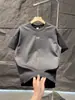 Camiseta Versátil de Verano, Nueva Moda, Tendencia, Estructurada, Patchwork, Fresca, para Hombre, Cuello Redondo, Manga Corta, Corte Casual Holgado