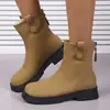 2026 Comercio Exterior Transfronterizo Botas Martin Botines Suela Blanda Moda Británica Nueva Tendencia Suela Gruesa Ajustada Elegantes Botas Chelsea