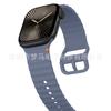 Adecuado para Apple Series 10/11 Ultra3 Correa de Silicona con Costuras Onduladas Correa Deportiva para iWatch