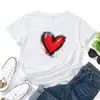 Camiseta de Algodão Tamanho EuropeuPopular Feminina 100% Algodão Estampada Casual Esportiva Manga Curta Simples Multifuncional