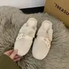 Chinelos Peludos de Solado Grosso para Mulheres, Uso Externo, Novo Estilo 2026, Outono/Inverno, de Calçar, Chinelos de Algodão Pelúcia Tendência 2026 Fechados
