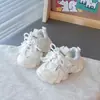 Nuevos zapatos de correr transpirables, zapatillas deportivas para niños, zapatos para niñas y niños, colección primavera/otoño 2026, zapatos casuales de cuero