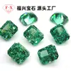 Wuzhou 5A Paraíba (Fondo Verde) Flor de Hielo Cortada Diamante de Alto Carbono Diamante Cz Rectangular Biselado Forma de Corazón Zircón