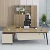 Escritorio y Silla de Oficina Ejecutiva Combinación Simple Moderno Escritorio Ejecutivo Mesa de Presidente Gerente Supervisor Muebles de Oficina de Gama Alta