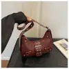Bolso bandolera cruzada para el hombro, nuevo, casual, de moda, texturizado, con tachuelas, estilo coreano, personalizado, 2026