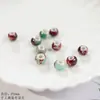 Cuentas Redondas de 6 mm Colores Variados Sueltas Cerámica de Jingdezhen Materiales para Hacer Collares Pulseras Manualidades Creativas DIY