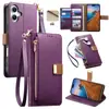 Nuevo Estilo para Apple 18 Versión Coreana Funda Tipo Flip Bloque de Color Antirrobo RFID con Correa Protectora para iPhone 17