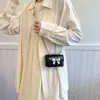 Bolso de Moda Coreana para Mujer 2024 Nuevo Simple Mariposa Cuadrado Pequeño Estilo Occidental Cadena Texturizada Bolso Mini Cruzado