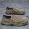 Zapatos de seguridad para hombre para trabajo en construcción, zapatos de trabajo sin cordones, verano transpirables, ligeros, impermeables, antideslizantes, resistentes al desgaste, zapatos de senderismo