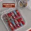Accesorios para Uñas Arte Phoenix Corona y Túnica Roja Uñas de Boda Clásicas Doble Fénix Pieza de Cobre Decoración China para Uñas Venta al por Mayor