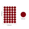 Adesivos Redondos Coloridos A5 25mm em Papel Revestido, Marcadores de Classificação Pontilhados Ondulados Mensais, Pontos Circulares para Anotações Manuais