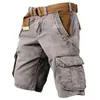 Pantalones cortos de baloncesto patchwork bicolor, pantalones cortos de camuflaje retro estilo workwear, pantalones de trabajo talla grande, pantalones cortos casuales holgados y duraderos