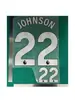 25-26 Camiseta de Visitante Adulto Tottenham Hotspur Grado B 22 # Johnson Número de Jugador Letra Estampado por Calor