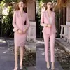 AD Traje profesional de alta gama para mujer ropa de otoño chaqueta de traje pequeña de un botón para ir al trabajo ropa de trabajo lugar de trabajo pantalón de dos piezas