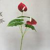 Simulación de Nuevo Producto Transfronterizo 2 Anthurium Decoración del Hogar Maceta Sala de Hotel Sala Modelo Arreglo Floral Decoración Flores Hechas a Mano