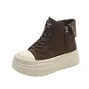Nuevos zapatos de entrenamiento alemanes de suela gruesa versátiles de primavera retro 2026 mocasines que aumentan la altura para mujeres zapatillas deportivas casuales