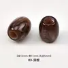 Venda direta do fabricante: Contas de resina com furo grande, largura 11MM*altura 13MM*diâmetro do furo 5MM, fechos de conta redonda para decoração de roupas e maiôs