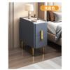 Mesita de Noche Súper Estrecha y Simple Gabinete de Almacenamiento Luz Mesita de Noche Pequeña de Madera Maciza Mini Gabinete de Almacenamiento Moderno 20cm Lujo Tablero de Roca