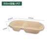 Caja para llevar ensalada ligera con un solo y doble compartimento, lonchera, caja para refrigerios, rectangular, desechable, biodegradable