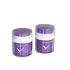 Recipiente a vácuo para creme de 15ML30ML50ml feito de material AS PET, com um frasco interno de PP substituível para creme facial, disponível em dois tipos de tampas