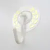 Gancho Adhesivo Sin Rastro con Estampado Dorado Colorido, Gancho Adhesivo Fuerte, Gancho Curvo Grande Giratorio de PC, Gancho Curvo Grande de Plástico Creativo Multiusos Sin Taladro