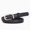 Cinto Fino de Duas Peças com Fivela de Pino para Mulheres Novo Estilo Coreano Decorativo Saia Jeans com Jaqueta de Terno Cinto Pequeno Transfronteiriço