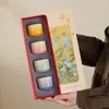 Nuevo Set Creativo de Tazas de Té Cerámicas Degradadas de Alto Valor Estético, Diseño de Paisaje Pintado en Oro, Taza Maestra, Taza para Beber Té, Set de Regalo